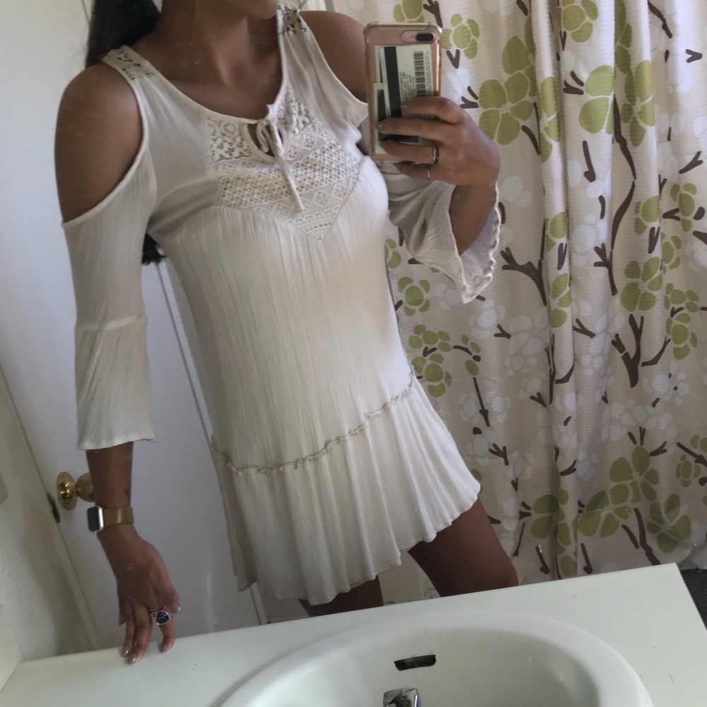 Boho white dress